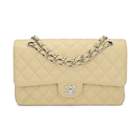 beige chanel bag with silver chain|Chanel bag 22 price.